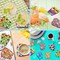 8 Pcs Flip Flop Diamond Art Coasters Summer Hawaii Tropical Beach Diamond Painting Coasters with Holder for Crafts Gift Beginner Adults Party